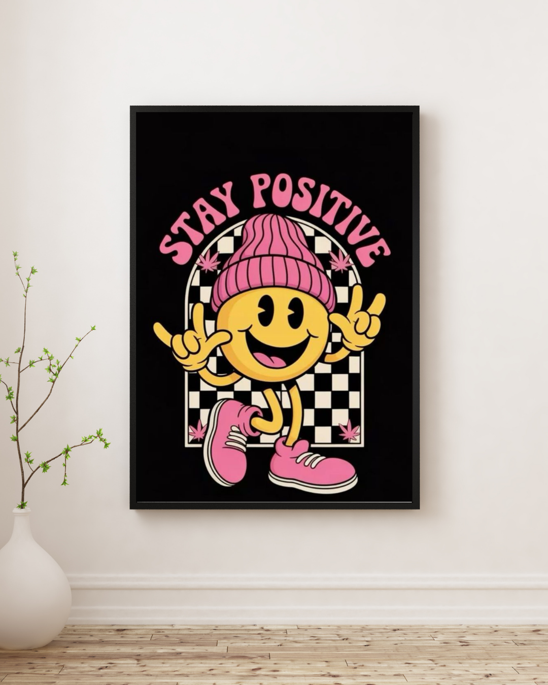 STAY POSITIVE WALL ART