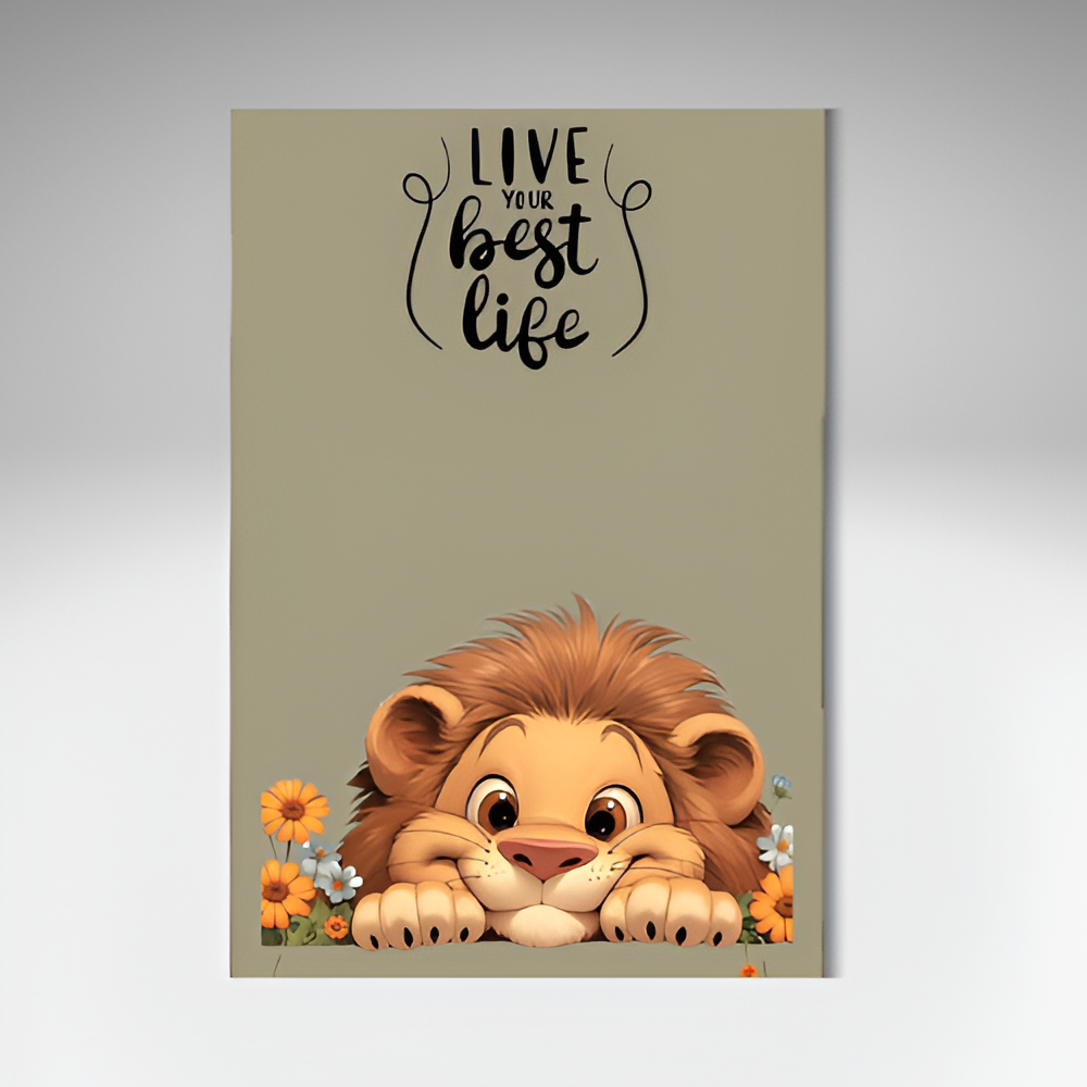 HAPPY LION WALL ART