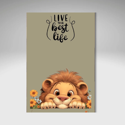 HAPPY LION WALL ART