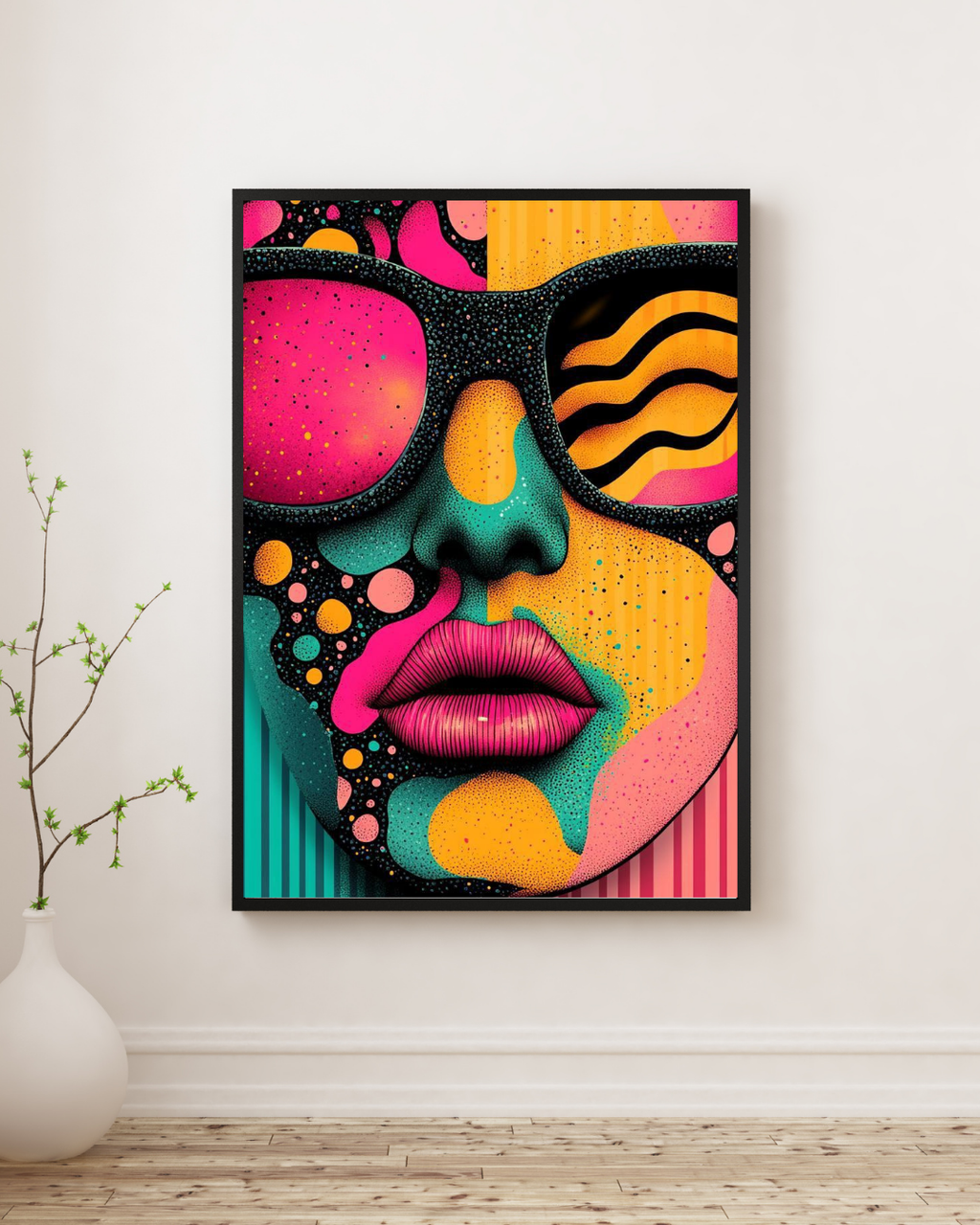 Neon Reflections WALL ART