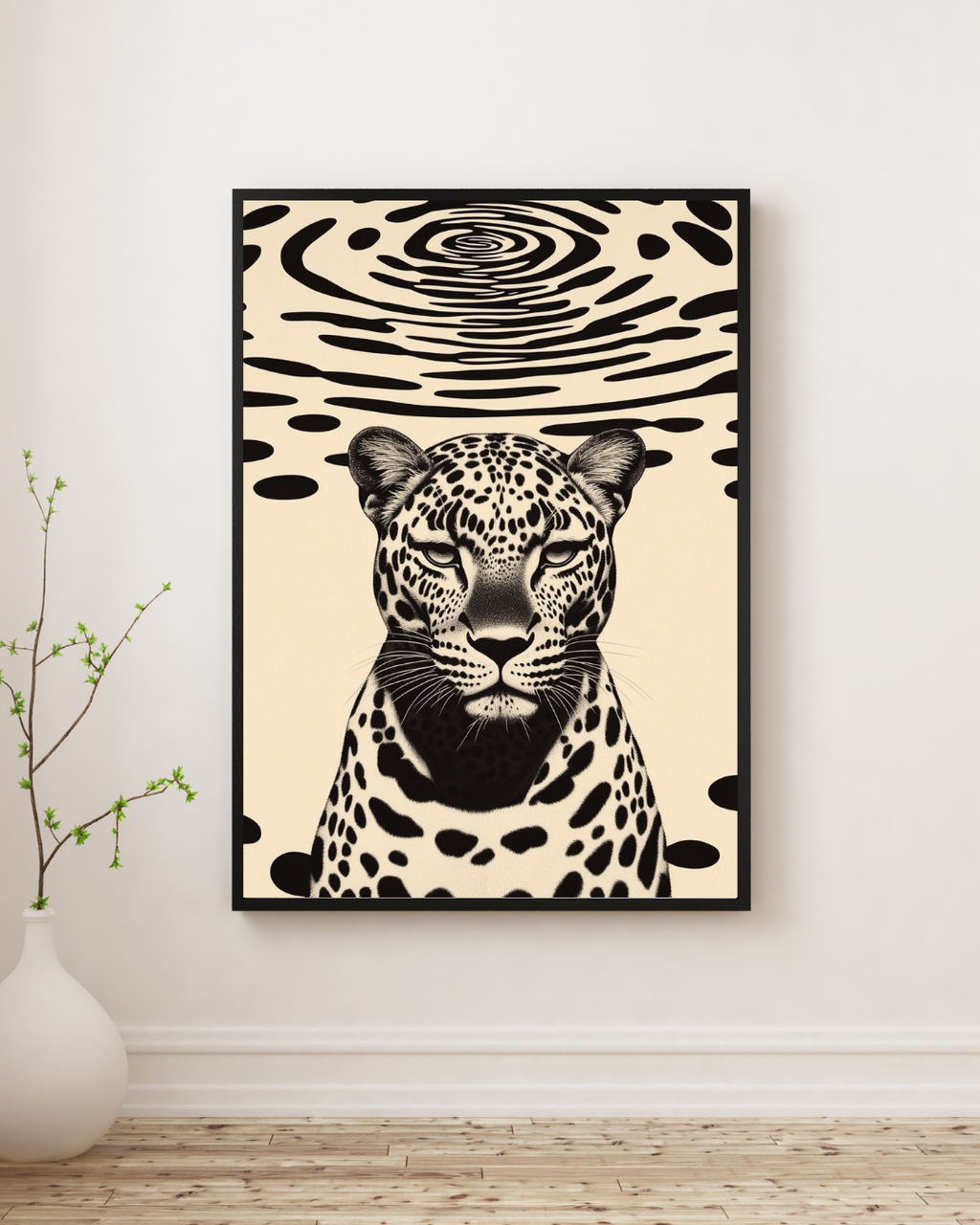Leopard in the Groove Canvas Wall Art