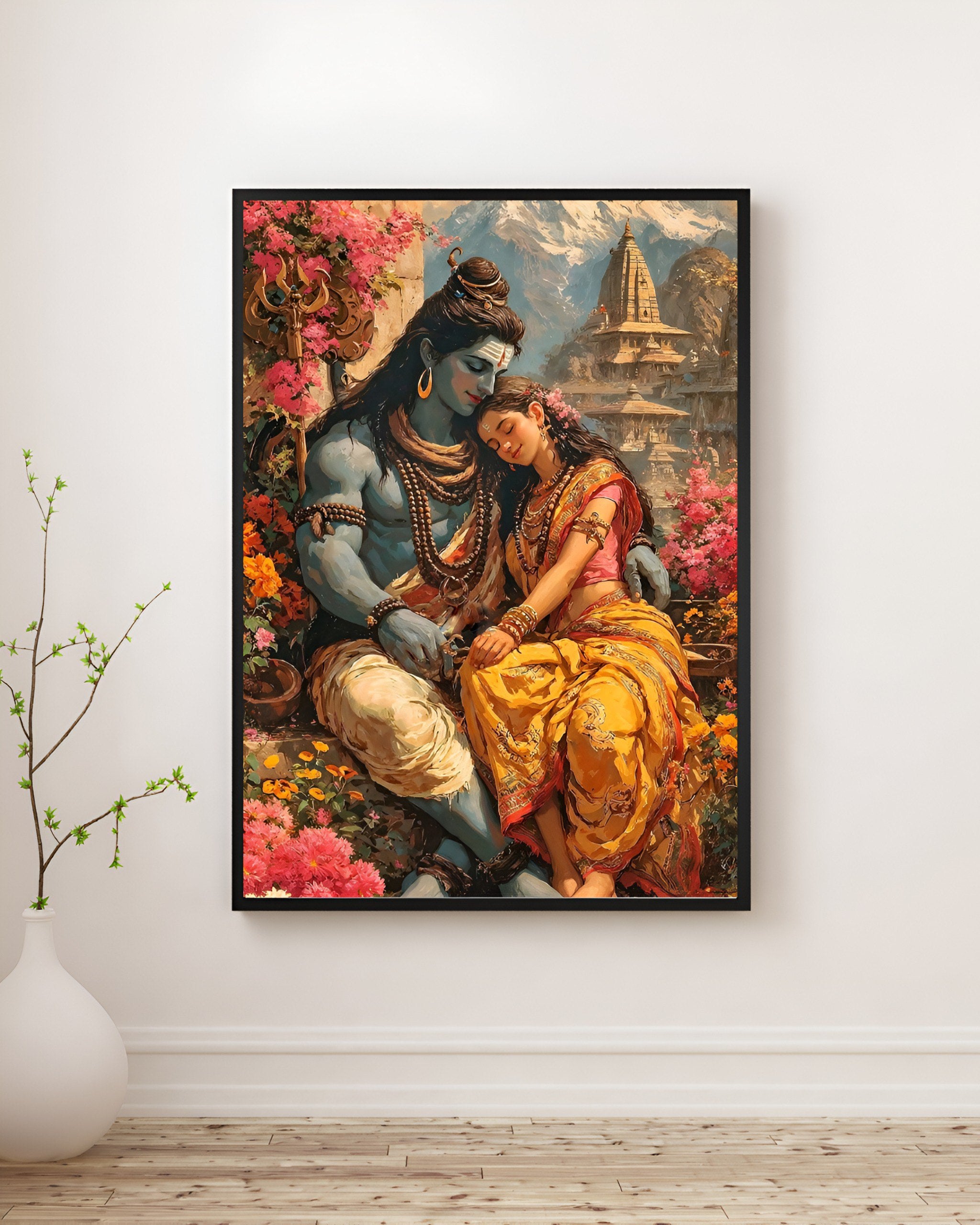 SHIV PARVATI WALL ART
