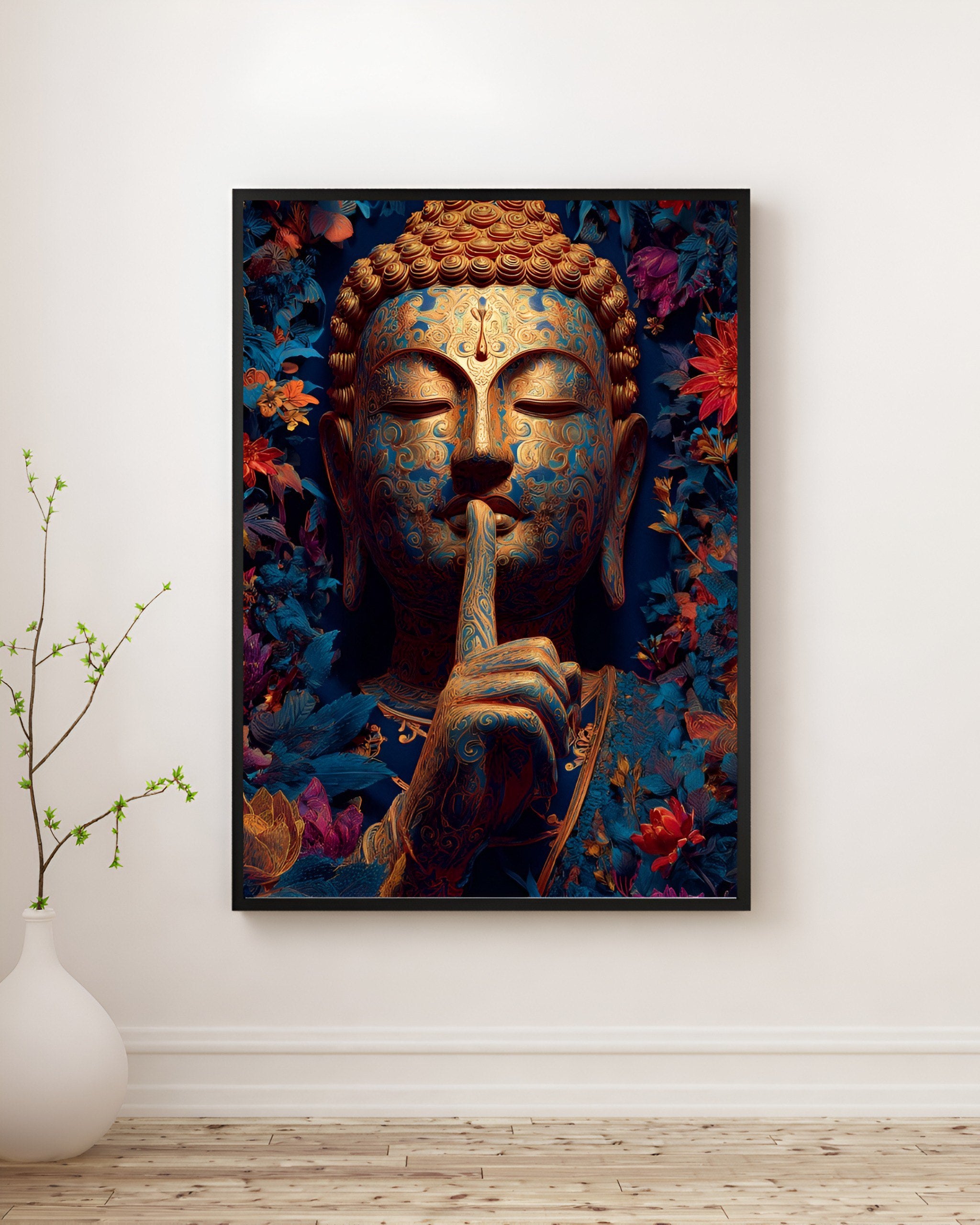 Buddha Wall Art colourful