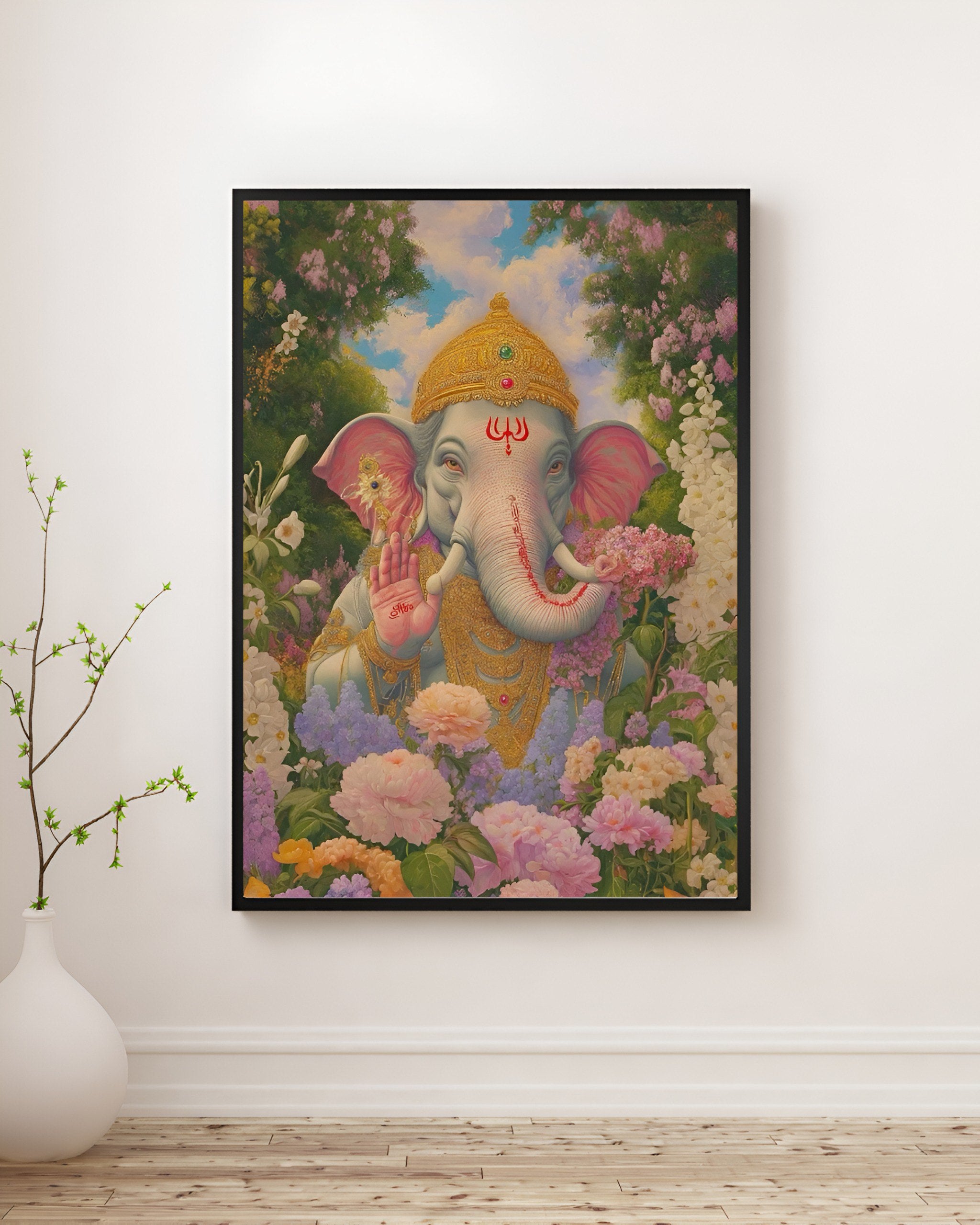 Ganesha divine wall art