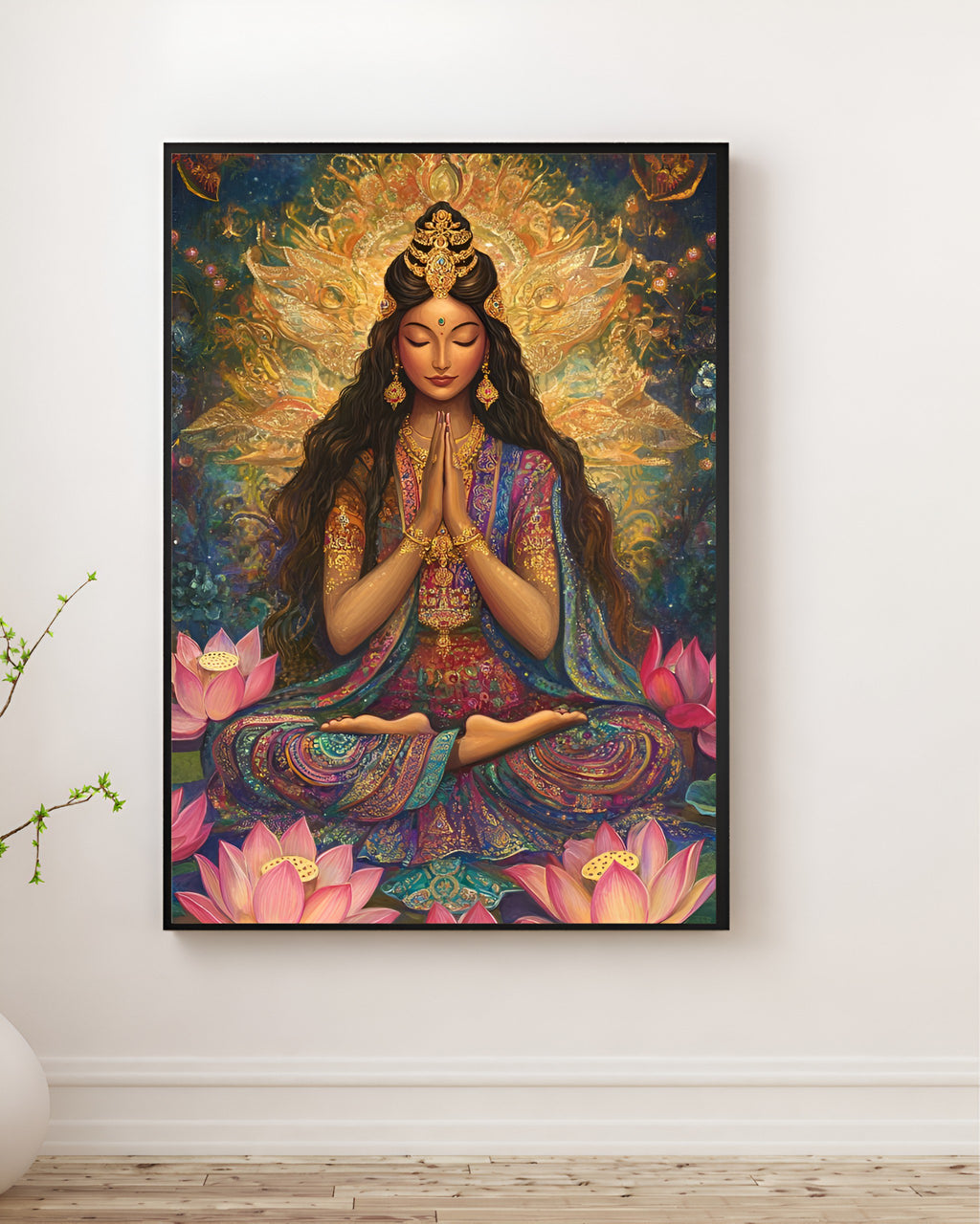 MEDITATIVE GODESS CANVAS WALL ART