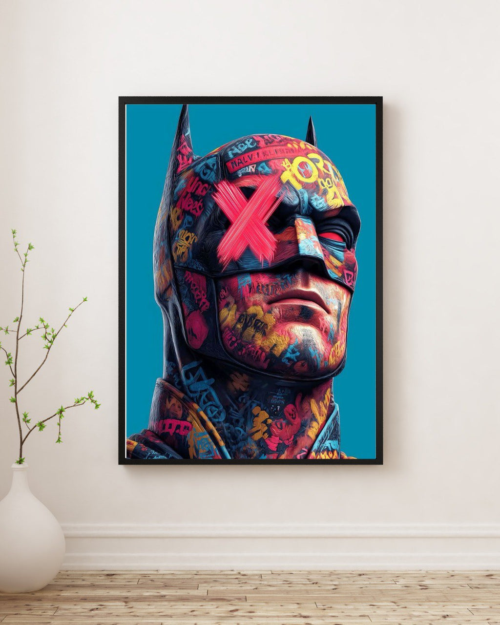 BATMAN COLOURFUL CANVAS WALL ART
