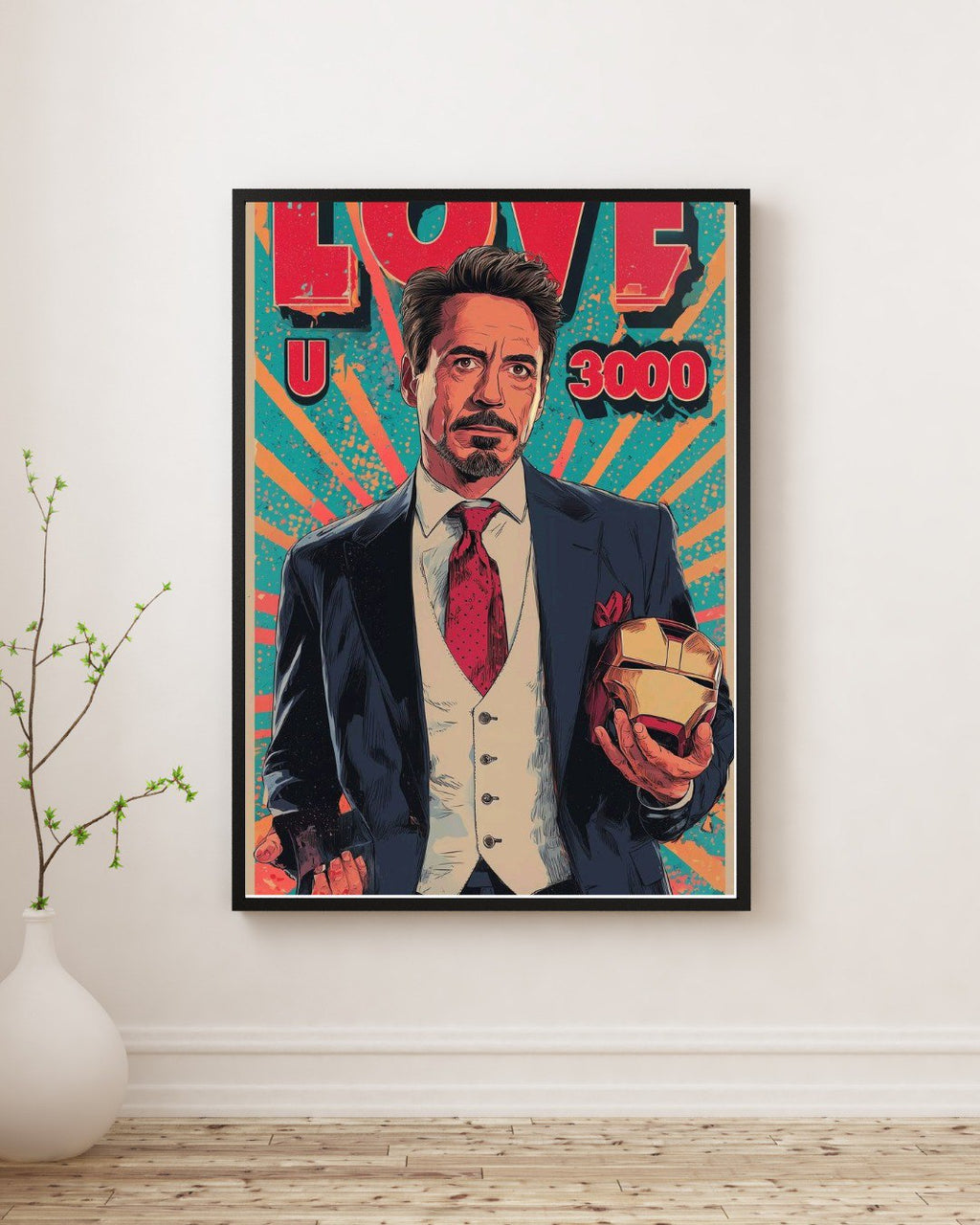 TONY STARK LOVE CANVAS WALL ART