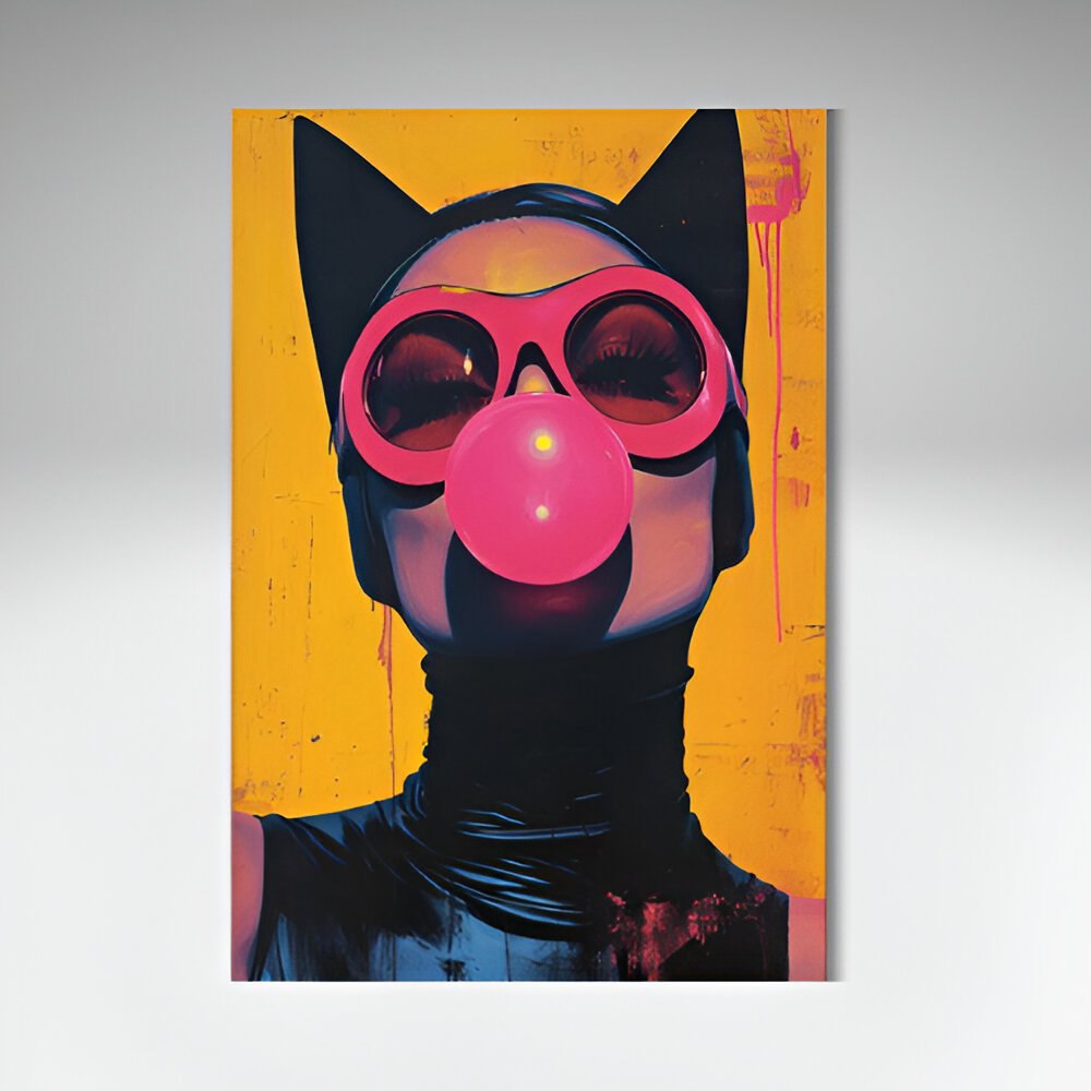 CAT WOMEN CANVAS WALL ART