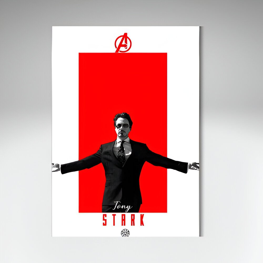 TONY STARK AESTHETIC CANVAS WALL ART