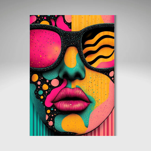 Neon Reflections WALL ART