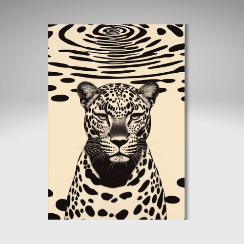 Leopard in the Groove Canvas Wall Art