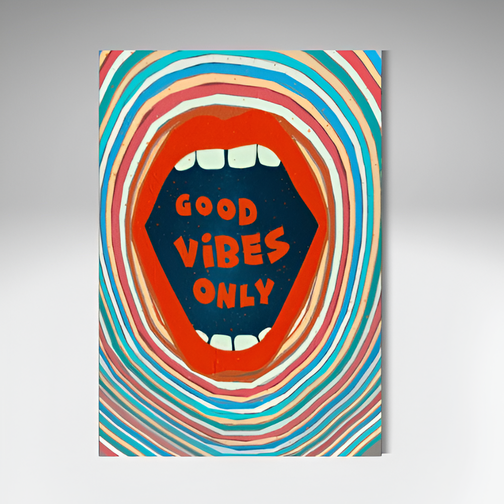 GOOD VIBES ONLY CANVAS WALL ART