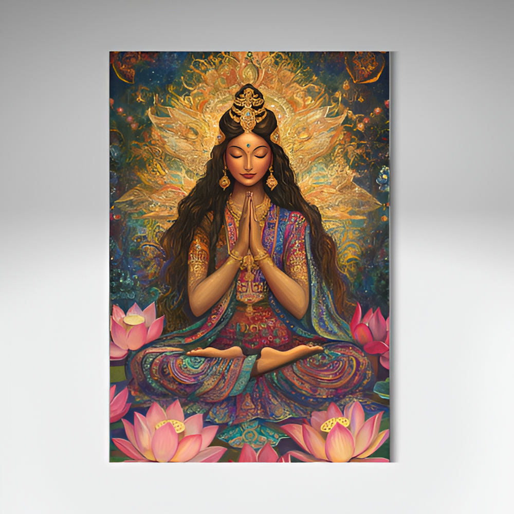 MEDITATIVE GODESS CANVAS WALL ART